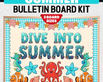 Dive Into Summer Classroom Kit - Under the Sea End of Year Door Bulletin Board Ideas