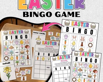 Easter Bingo Game Cards | Spring Themed Classroom Activity (30 Cards)