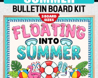 Floating Into Summer Kit - End of Year Door Summer Bulletin Boards Ideas