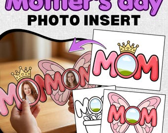 Mother's Day MOM Photo Insert Craft Kit | Bulletin Board Decor