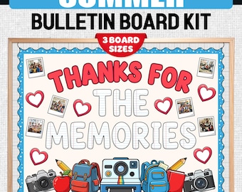 End of Year Door Summer Bulletin Boards Ideas - Thanks For The Memories Kit