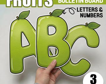 Summer Bulletin Board Letters and Numbers Lime Classroom Decor Printable
