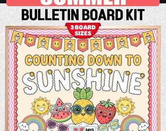 End of Year Door Bulletin Board Ideas - Countdown to Summer Door Display