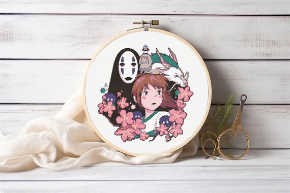 Spirited Away Cross Stitch , Dragon Cross Stitch, Chihiro