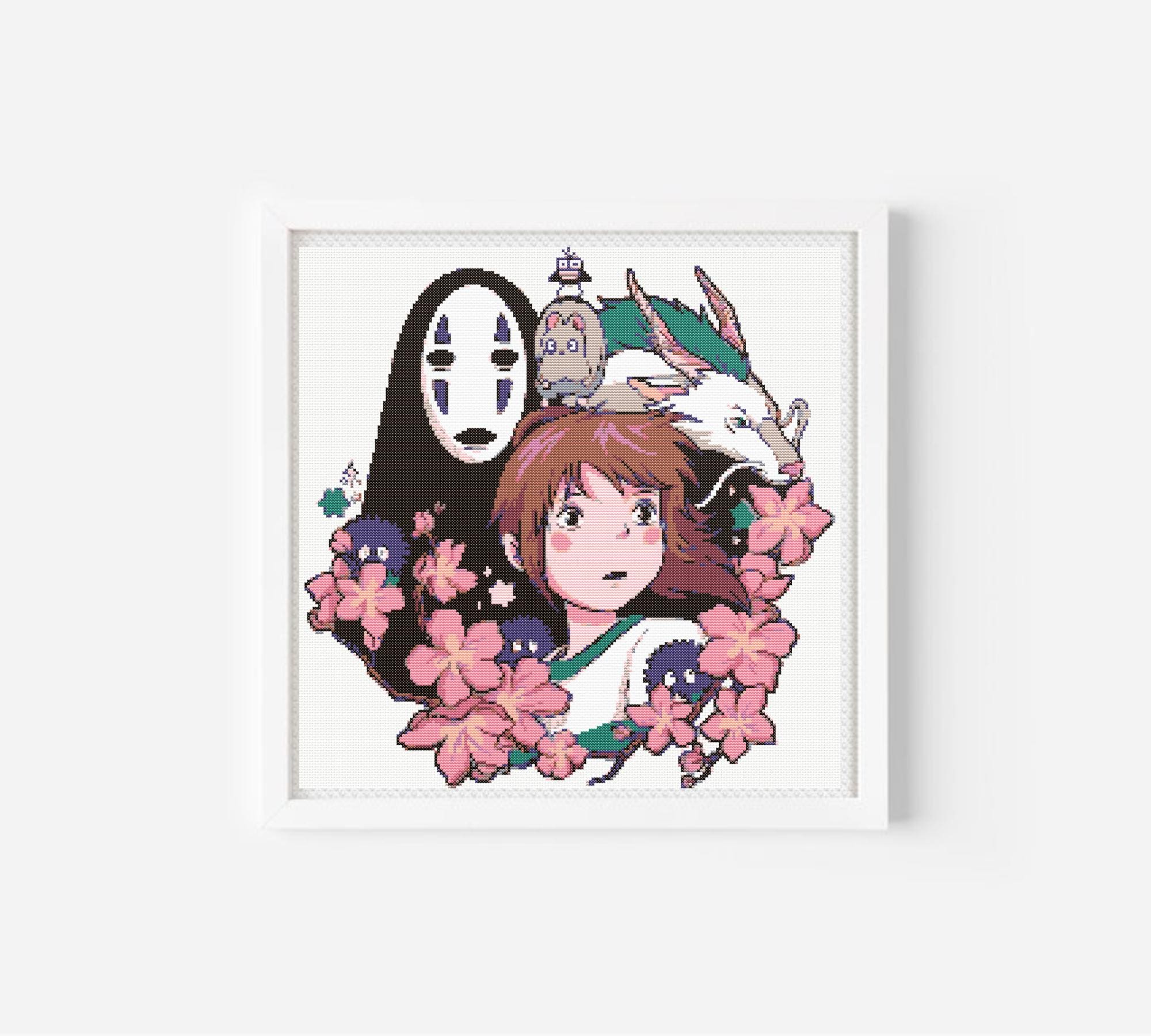 Spirited Away Cross Stitch , Dragon Cross Stitch, Chihiro