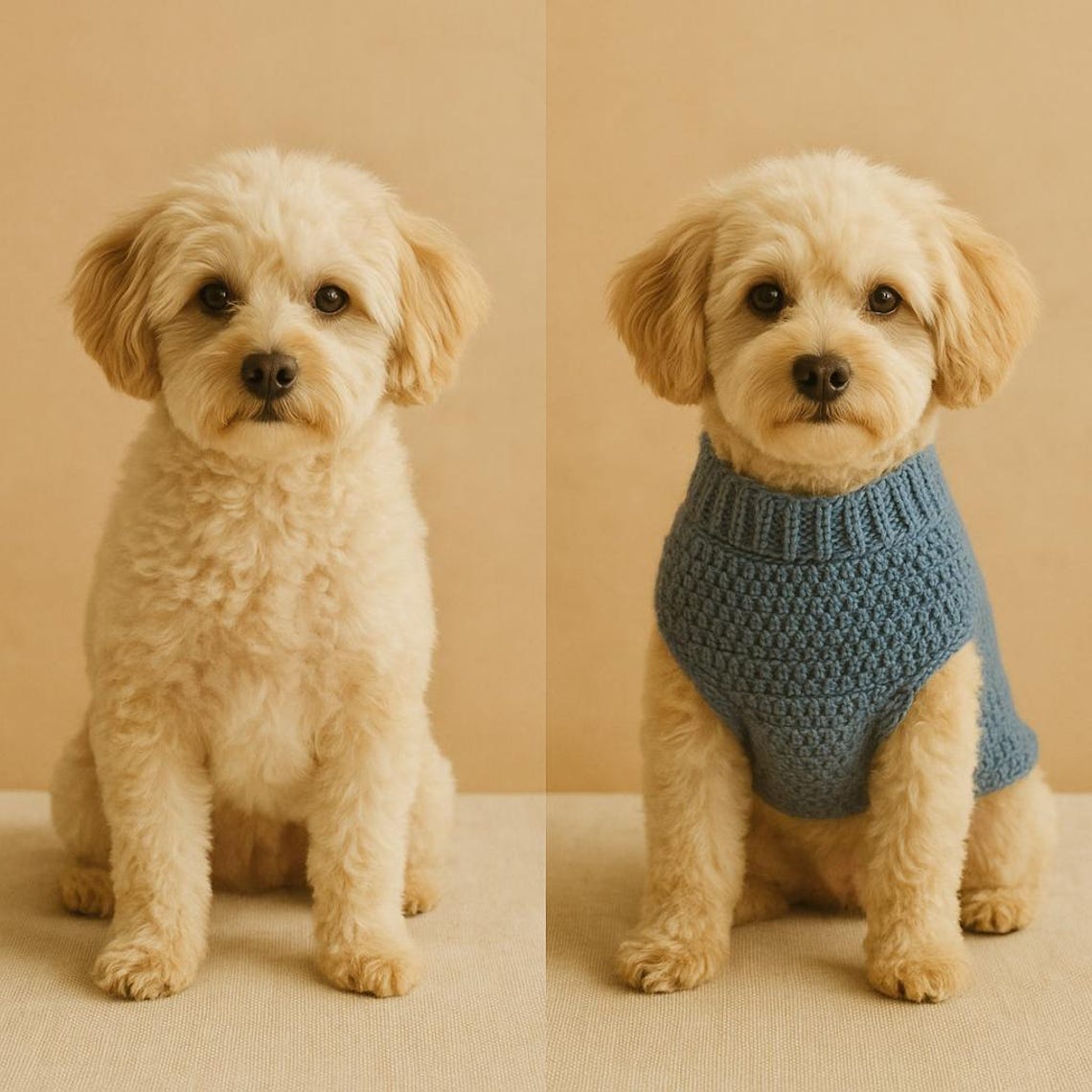 Curated visual reference: Visual Reference: Crochet Dog Sweater Pattern Easy Beginner DIY Small Breed Pdf