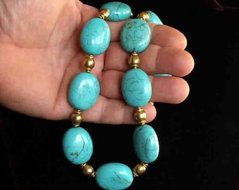 Turquoise and Gold necklace