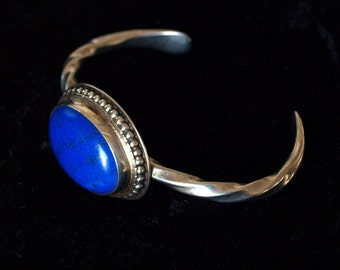 Lapis Lazuli and Silver bracelet