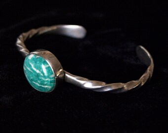 Amazonite and Silver bracelet