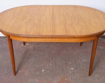 G Plan Mid Century Teak Ausziehbarer Esstisch, Vintage 1960er Ausziehbarer Esstisch, Victor Wilkins, Aufgearbeitet