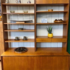 Mueble de pared de teca Mid Century G Plan Form 5 / Librería modular danesa moderna / Armario de almacenamiento vintage de los años 60