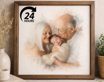 Custom Photo Combination, Add Deceased Loved One, Combine Photos, Memorial Portrait Gift, Merge People into Picture, Family Portrait