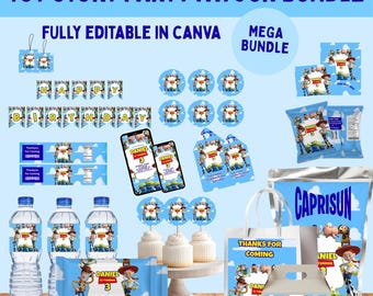 Toy Story Birthday Party Favors Bundle, TOY Story Party Birthday Theme Kit, Digital Download!