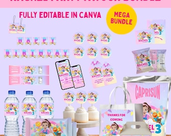 Ms Rachel Bundle, Ms Rachel Party Favors, Preschool Learning Party Decorations, Ms Rachel Cupcake Toppers, Ms rachel party Set