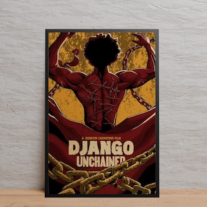 Django Unchained Poster | Wall Art | Kraft Paper Print | Retro Poster | Wall Decor | Home Decor | Gift Poster | Game Poster