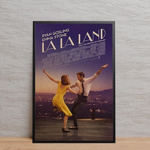 Póster de La La Land / Arte de pared / Impresión en papel Kraft / Póster retro / Decoración de pared / Decoración del hogar / Póster de regalo / Póster de película