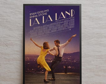 La La Land Poster | Wall Art | Kraft Paper Print | Retro Poster | Wall Decor | Home Decor | Gift Poster | Movie Poster