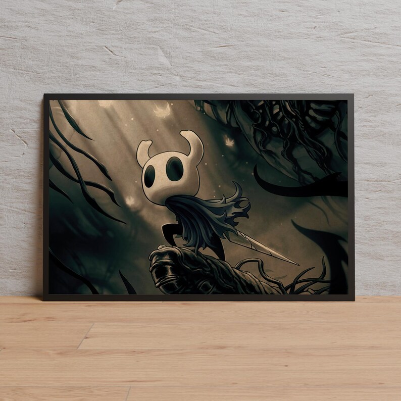 Hollow Knight Poster | Wall Art | Kraft Paper Print | Retro Poster ...