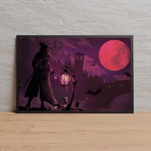 Bloodborne Poster | Wall Art | Kraft Paper Print | Retro Poster | Wall Decor | Home Decor | Gift Poster | Game Poster
