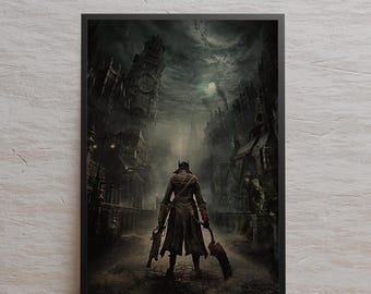 Bloodborne Poster | Wall Art | Kraft Paper Print | Retro Poster | Wall Decor | Home Decor | Gift Poster | Game Poster