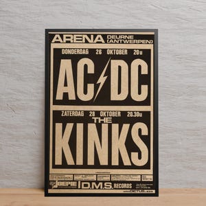 AC/DC Poster | Wall Art | Kraft Paper Print | Retro Poster | Wall Decor | Home Decor | Gift Poster | Other Poster