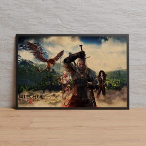 The Witcher 3 Poster | Wall Art | Kraft Paper Print | Retro Poster | Wall Decor | Home Decor | Gift Poster | Game Poster