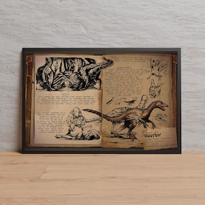 Ark Survival Evolved Game Poster | Wall Art | Kraft Paper Print | Retro Poster | Wall Decor | Home Decor | Gift Poster | Game Poster