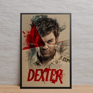 Dexter Poster | Wall Art | Kraft Paper Print | Retro Poster | Wall Decor | Home Decor | Gift Poster | TV Series Poster