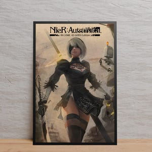 Nier Automata Poster | Wall Art | Kraft Paper Print | Retro Poster | Wall Decor | Home Decor | Gift Poster | Game Poster