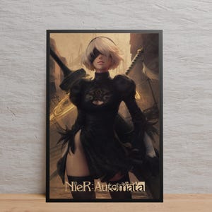 Nier Automata Poster | Wall Art | Kraft Paper Print | Retro Poster | Wall Decor | Home Decor | Gift Poster | Game Poster