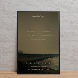 Dunkirk Poster | Wall Art | Kraft Paper Print | Retro Poster | Wall Decor | Home Decor | Gift Poster | Game Poster