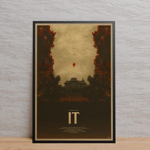 Póster de IT / Arte mural / Impresión en papel Kraft / Póster retro / Decoración de pared / Decoración del hogar / Póster de regalo / Póster de película