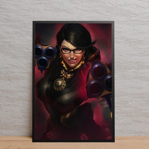 Poster Bayonetta / Arte murale / Stampa su carta Kraft / Poster retrò / Decorazione murale / Decorazione per la casa / Poster regalo / Poster del gioco
