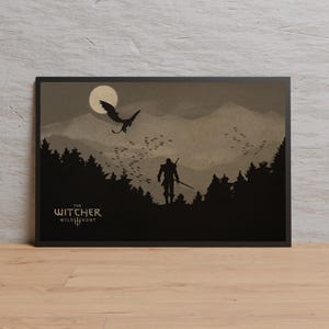 The Witcher 3 Poster | Wall Art | Kraft Paper Print | Retro Poster | Wall Decor | Home Decor | Gift Poster | Game Poster