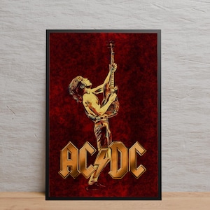 Poster AC/DC / Arte murale / Stampa su carta Kraft / Poster retrò / Decorazione murale / Decorazione per la casa / Poster regalo / Altri poster