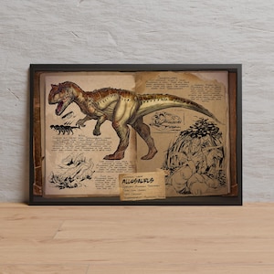Ark Survival Evolved Game Poster | Wall Art | Kraft Paper Print | Retro Poster | Wall Decor | Home Decor | Gift Poster | Game Poster