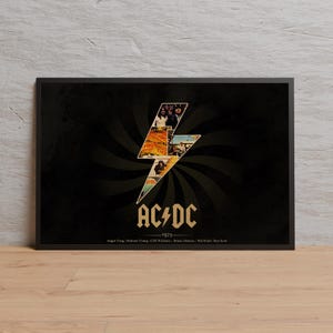 Poster AC/DC / Arte murale / Stampa su carta Kraft / Poster retrò / Decorazione murale / Decorazione per la casa / Poster regalo / Altri poster