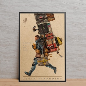 Póster de Death Stranding / Arte de pared / Impresión en papel Kraft / Póster retro / Decoración de pared / Decoración del hogar / Póster de regalo / Póster de juego