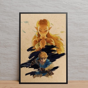 Poster di The Legend of Zelda / Arte murale / Stampa su carta kraft / Poster retrò / Decorazione murale / Arredamento per la casa / Poster regalo / Poster del gioco