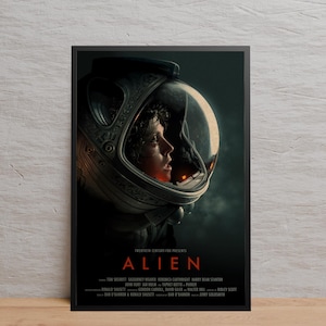 Alien Poster | Wall Art | Kraft Paper Print | Retro Poster | Wall Decor | Home Decor | Gift Poster | Movie Poster