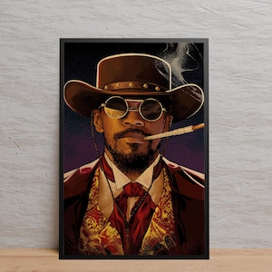 Django Unchained Poster | Wall Art | Kraft Paper Print | Retro Poster | Wall Decor | Home Decor | Gift Poster | Game Poster