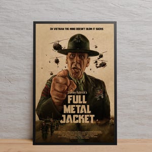 Poster di Full Metal Jacket / Arte murale / Stampa su carta kraft / Poster retrò / Decorazione murale / Arredamento per la casa / Poster regalo / Poster del gioco