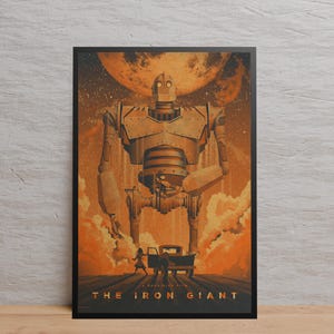 Poster del Gigante di Ferro / Arte murale / Stampa su carta kraft / Poster retrò / Decorazione murale / Arredamento per la casa / Poster regalo / Poster del gioco