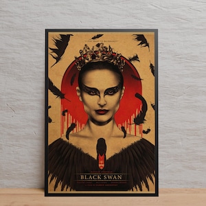 Black Swan Poster | Wall Art | Kraft Paper Print | Retro Poster | Wall Decor | Home Decor | Gift Poster | Movie Poster
