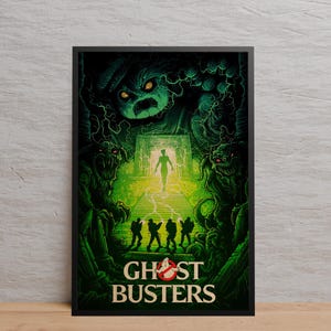 Ghostbusters Poster | Wall Art | Kraft Paper Print | Retro Poster | Wall Decor | Home Decor | Gift Poster | Movie Poster