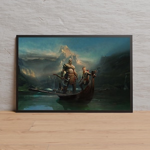 Pôster de God of War | Arte de parede | Impressão em papel Kraft | Pôster retrô | Decoração de parede | Decoração para casa | Pôster de presente | Pôster de jogo