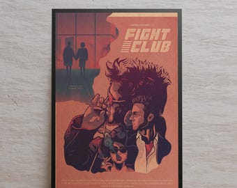 ファイト・クラブ・ルールズ 映画ポスタープリント - 室内装飾