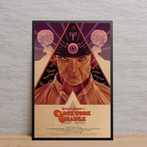 A Clockwork Orange Poster | Wall Art | Kraft Paper Print | Retro Poster | Wall Decor | Home Decor | Gift Poster | Movie Poster
