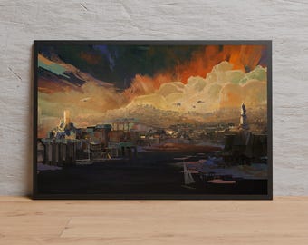 Disco Elysium Poster | Wall Art | Kraft Paper Print | Retro Poster | Wall Decor | Home Decor | Gift Poster | Game Poster
