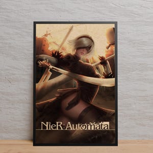 Nier Automata Poster | Wall Art | Kraft Paper Print | Retro Poster | Wall Decor | Home Decor | Gift Poster | Game Poster